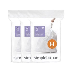 Szemeteszsákok H kód, 30-35 L / 60 db, műanyag - "simplehuman" márka