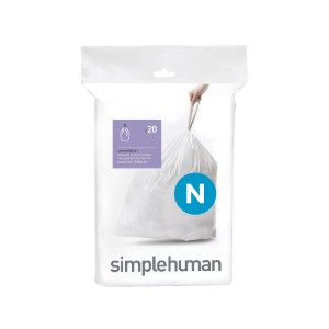 Szemeteszsákok, N kód, 45-50 L / 20 db, műanyag - simplehuman