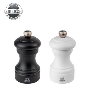 2 darabos só- és borsőrlő készlet, 10 cm, "Bistro Z", White&Black - Peugeot