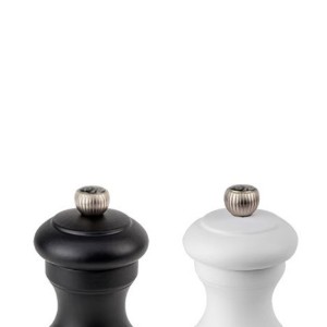 2 darabos só- és borsőrlő készlet, 10 cm, "Bistro Z", White&Black - Peugeot