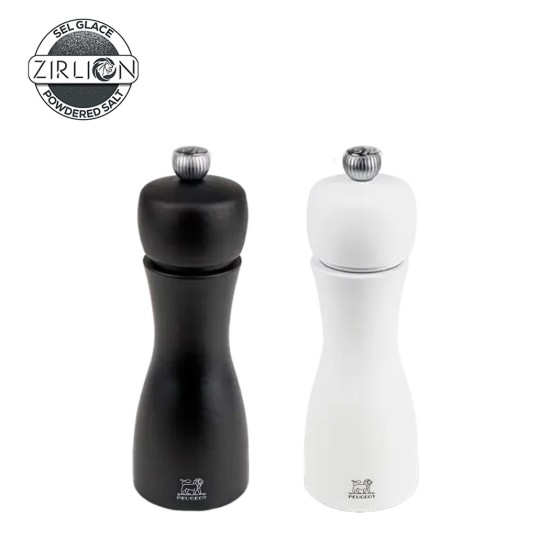 2 darabos só- és borsőrlő készlet, 15 cm, "Tahiti Z", Black&White - Peugeot