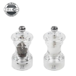 2 darabos só- és borsőrlő készlet, 10 cm, akril, "Bistro Z" - Peugeot