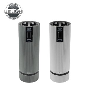 2 darabos elektromos só- és borsőrlő készlet, 15 cm,  "Line Z", Carbon/Aluminum - Peugeot