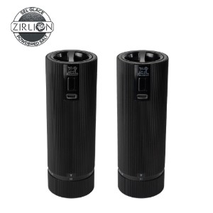 2 darabos elektromos só- és borsőrlő készlet, 15 cm, "Line Z", Matte Black - Peugeot