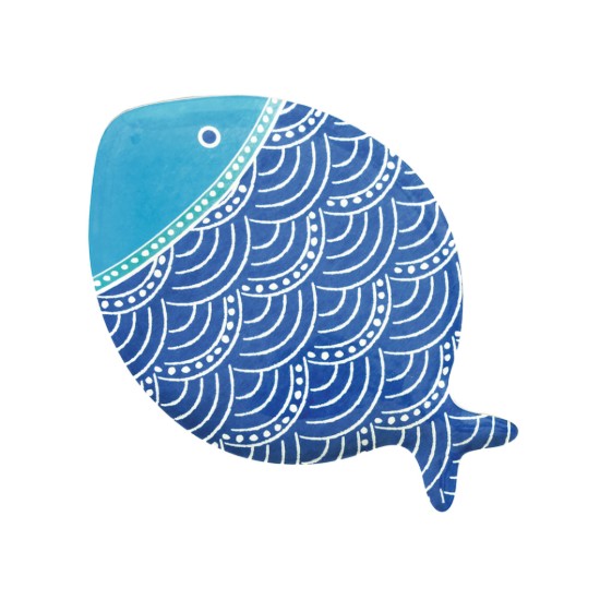 Porcelán tál, 31 x 21,5 cm, "SEA FRIENDS" - Easy Life