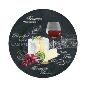 4db sajttálak, porcelán, 19 cm, "World of Cheese" - Easy Life