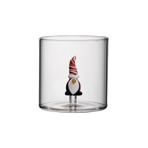 Ivópohár belső manó alakú elemmel, boroszilikát üveg, 250ml - Easy Life
