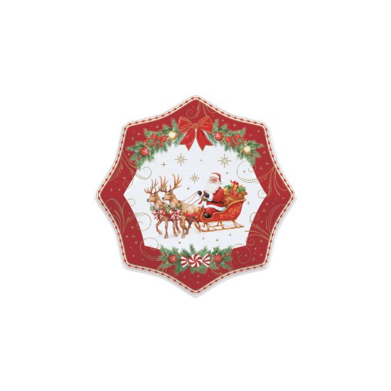 4 desszertttálból álló készlet, porcelán, 16 cm, "Christmas Heritage" - Easy Life