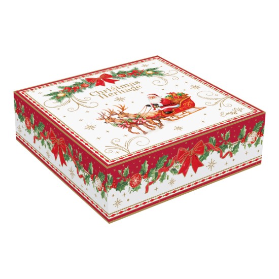 4 desszertttálból álló készlet, porcelán, 16 cm, "Christmas Heritage" - Easy Life