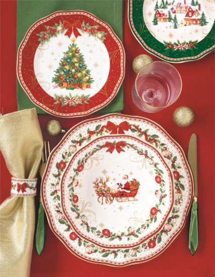 Karácsonyfa alakú tál, 25,5 x 20,5 cm, "Christmas Heritage" - Easy Life