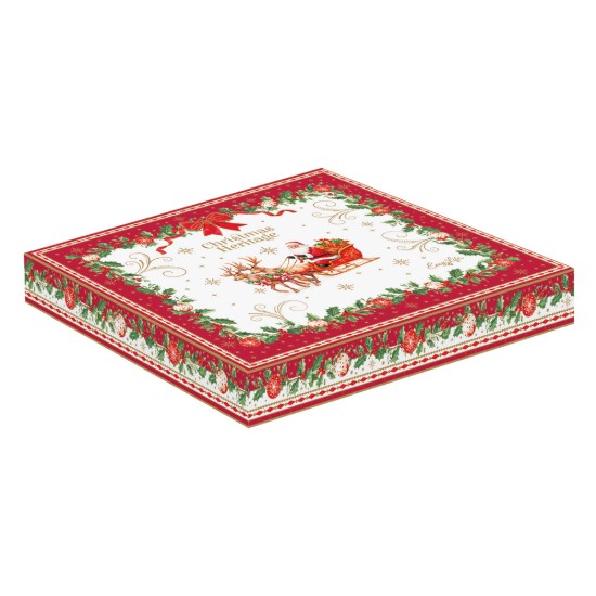 Csillag alakú tál, porcelán, 22,5 x 22,5 cm, "Christmas Heritage" - Easy Life