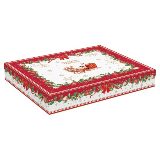 Karácsonyfa alakú tálalótál, porcelán, 28,5 x 21,5 cm, "Christmas Heritage" - Easy Life
