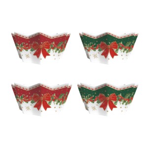 4 mini tálból álló készlet, porcelán, 11 cm, "Christmas Heritage" - Easy Life