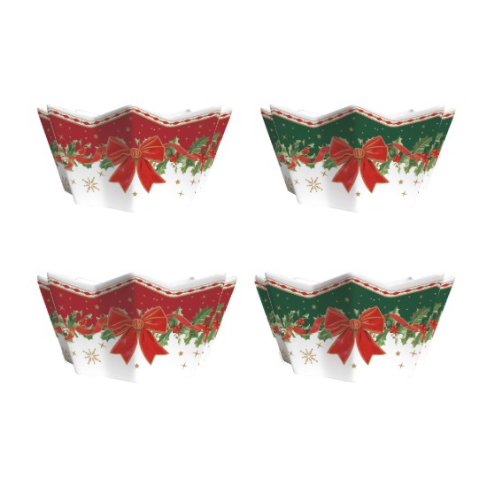 4 mini tálból álló készlet, porcelán, 11 cm, "Christmas Heritage" - Easy Life