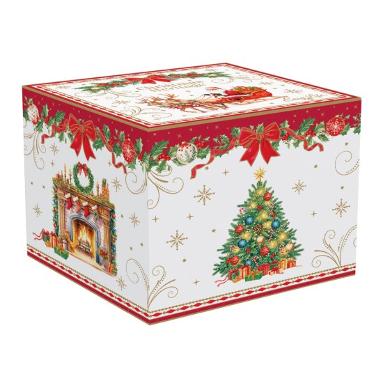 4 mini tálból álló készlet, porcelán, 11 cm, "Christmas Heritage" - Easy Life