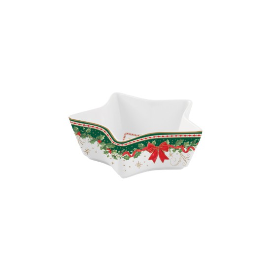 Csillag alakú tál, porcelán, 15 cm, "Christmas Heritage" - Easy Life