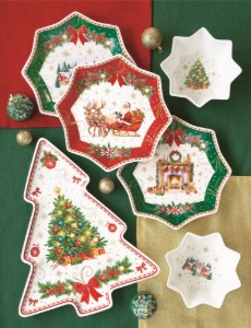 Csillag alakú tál, porcelán, 15 cm, "Christmas Heritage" - Easy Life