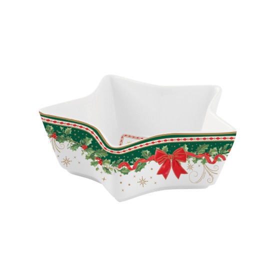 Csillag alakú tál, porcelán, 15 cm, "Christmas Heritage" - Easy Life