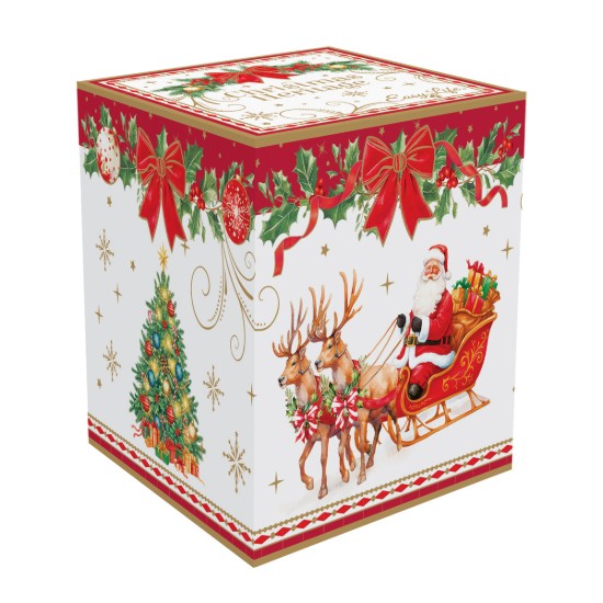 Karácsonyfadísz, kerámia, 7 cm, "Christmas Heritage" - Easy Life