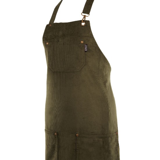Konyhai kötény, "Velmar", Olive Green - Tiseco