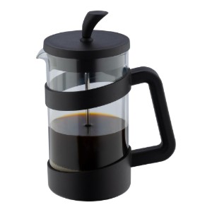 "Café Ole Style" kávéfőző, 1 l, üveg, fekete - Grunwerg