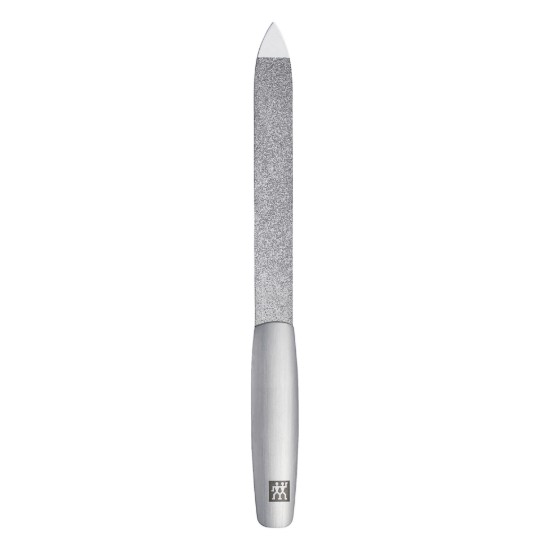 5 részes manikűr szett, szatén rozsdamentes acél, fekete bőrtok, PREMIUM - Zwilling