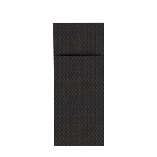 6 db evőeszköz boríték készlet, "Rahmen", 24 x 9 cm, műanyag, Antracit - Saleen márka