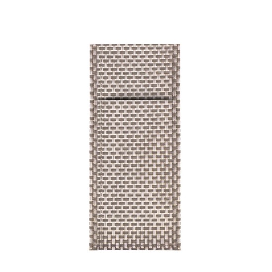 6 db evőeszköz boríték készlet, "Elegance", 24 x 9 cm, műanyag, arany/szürke - Saleen márka