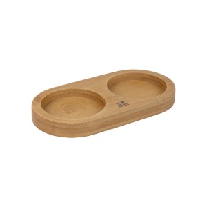 Tartó 2 darálóhoz, nyél nélkül, bambusz, "Linea", Natural - Peugeot