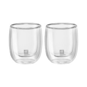2 eszpresszócsészés készlet, duplafalú, üvegből, 80ml, "Sorrento" - Zwilling
