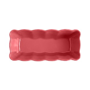 Piskóta sütőforma, kerámia, 24,5x11cm/1,1L, "Madeleine", Rose Candy - Emile Henry