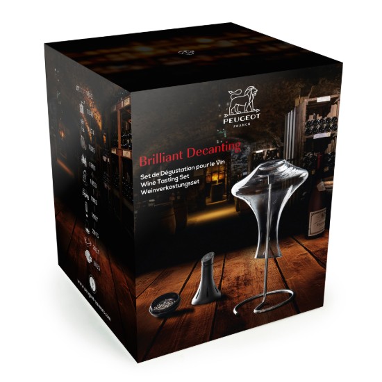 3 darabos dekantáló készlet tisztítógolyókkal, "Brilliant Decanter" - Peugeot