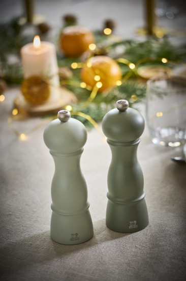 2 darabos só- és borsőrlő készlet, 18 cm, "Amboise Z", Fern&Sage - Peugeot