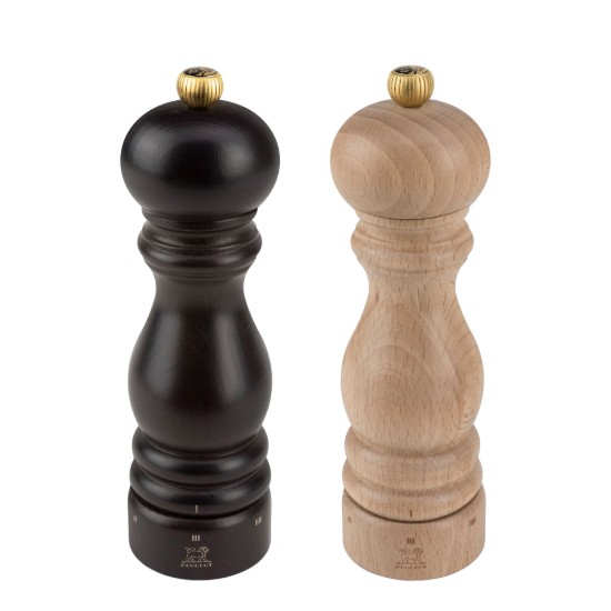 2 darabos só- és borsőrlő készlet, 20 cm, "Paris u'Select Z", Chocolate&Natural - Peugeot