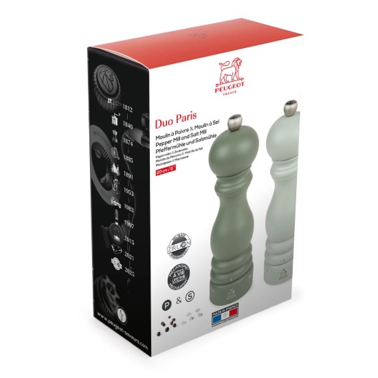 2 só- és borskurica daráló készlet, 20 cm, "Paris u'Select Z", Fern&Sage - Peugeot