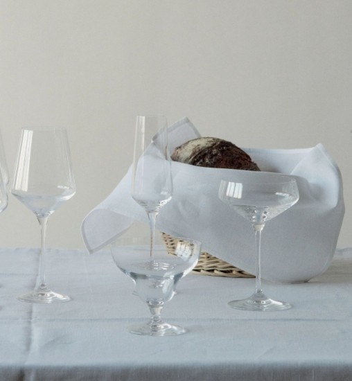 6 darabos vörösboros pohár készlet, kristályüveg, 550 ml, "Avant-Garde" - Krosno