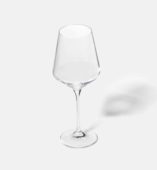 6 darabos fehérboros pohárkészlet, kristályüveg, 450 ml, "Avant-Garde" - Krosno
