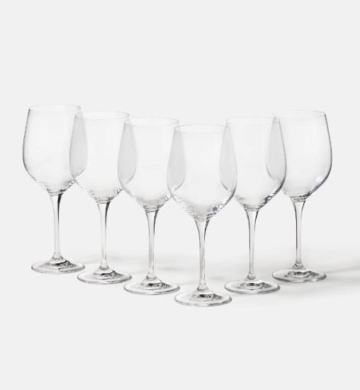 6 darabos "Harmony" vörösboros pohár készlet, kristályüveg, 530 ml - Krosno