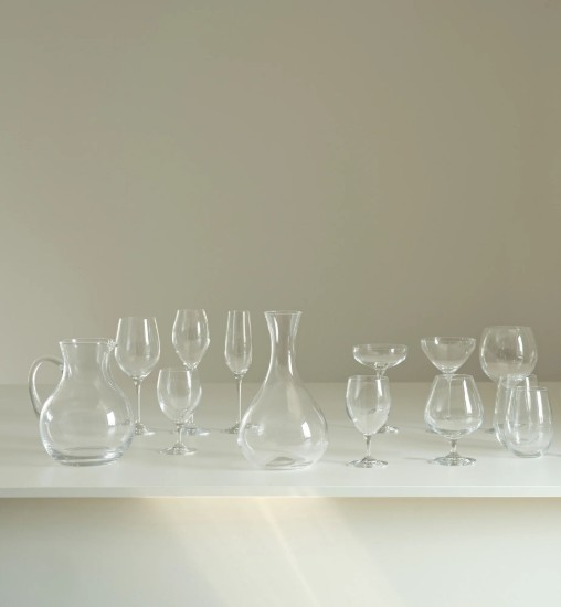 6 db-os vizes pohár készlet, kristályos pohár, 570 ml, "Harmony" - Krosno