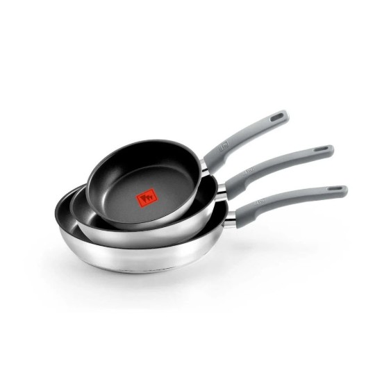 Tapadásmentes serpenyő, rozsdamentes acél, 24 cm, "Elite Non-Stick" - Monix