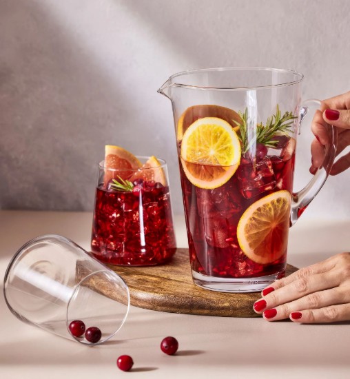 Karaffa, kristályüveg, 1L, "Avant-Garde" - Krosno