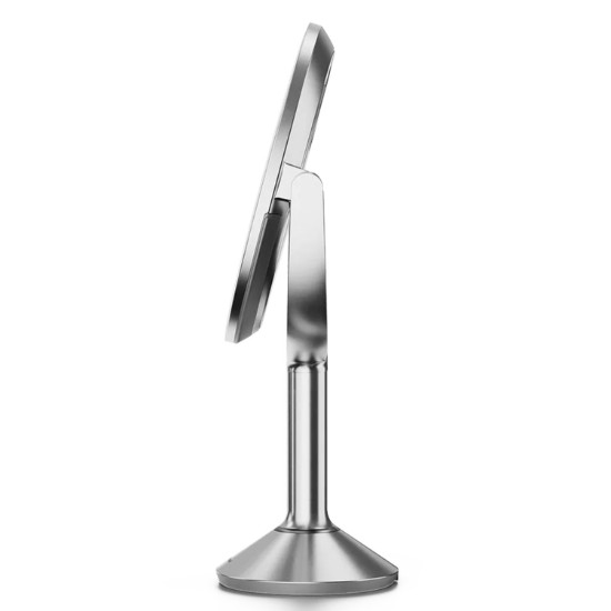 Sminktükör szenzorral, 23 cm, "Trio", Brushed Stainless Steel - simplehuman