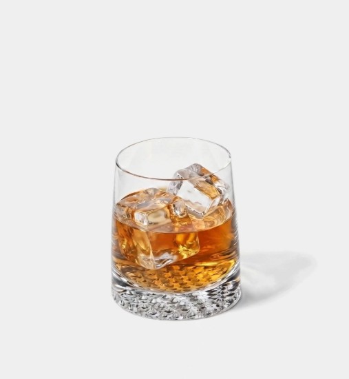 6 db whisky pohár készlet, kristályos üveg, 370 ml, "Fjord" - Krosno