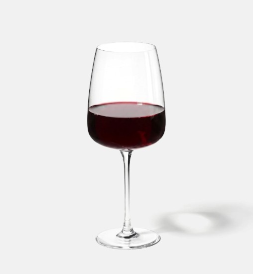4 darabos vörösboros pohár készlet, kristályüveg, 750 ml, "Modern" - Krosno
