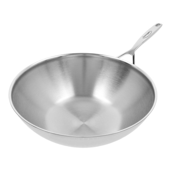 Wok serpenyő, rozsdamentes acél, 30 cm, "5-Plus" - Demeyere