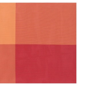 Készlet 4 asztali szőnyeg, 45 × 30 cm, Narancs