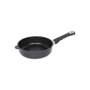 Serpenyő, alumínium, 24 cm, magassága 7 cm, indukciós - AMT Gastroguss
