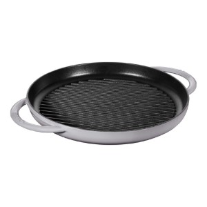 Grill serpenyő, öntöttvas, 30 cm, Graphite Grey - Staub